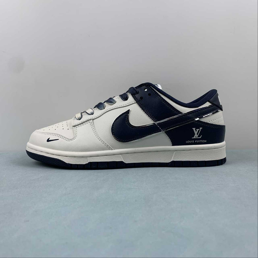 SB Dunk Low LV Dark Blue Off White Silver FC2025-301