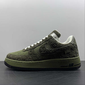 Louis Vuitton Trainer Snaker x Air Force 1 Green Camo LK0229