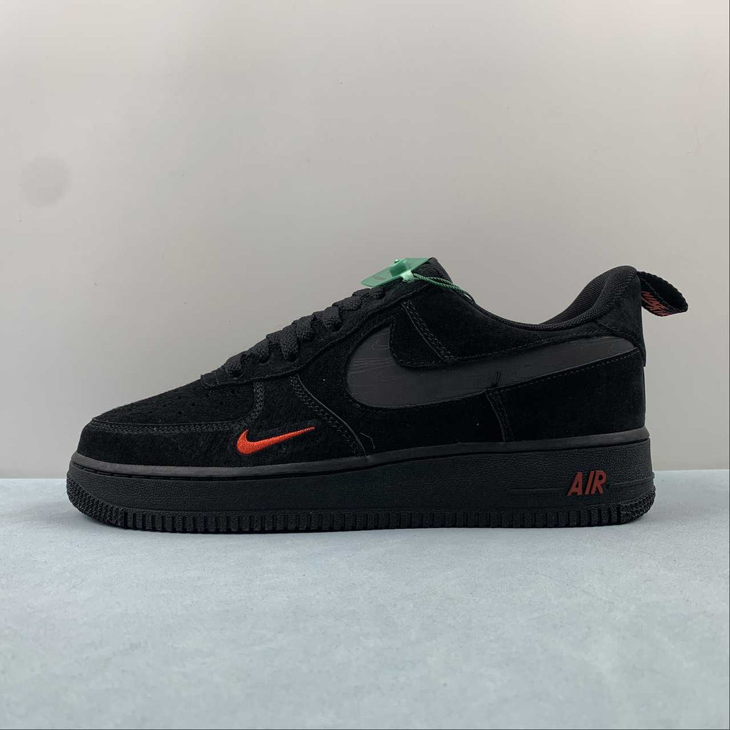 Air Force 1 Low Multi-Swoosh Black Orange DZ4514-001