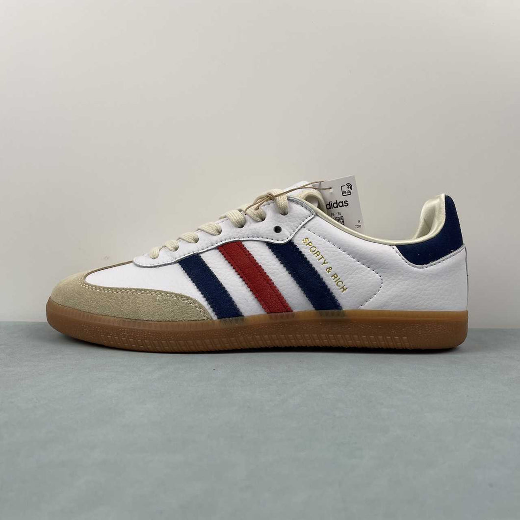 Adidas SAMBA OG Sporty and Rich White Black-Safety Orange IH8338