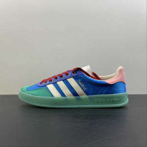 Adidas x Gucci Gazelle Light Blue Duchess Silk