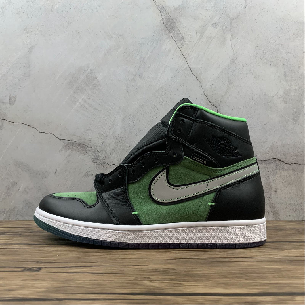 Air Jordan 1 Retro High Zoom Zen Green Black Tomatillo Rage CK6637-002