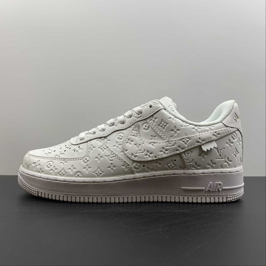 LV x Air Force 1 07 Low White Metallic Gold LD0212