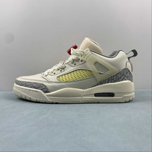 Air Jordan Spizike Low Off White Gray Yellow Red FQ1579-100