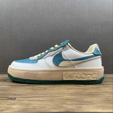 Cargar imagen en el visor de la galería, Air Force 1 FONTANKA Navy Blue Green Gray CW6688-604
