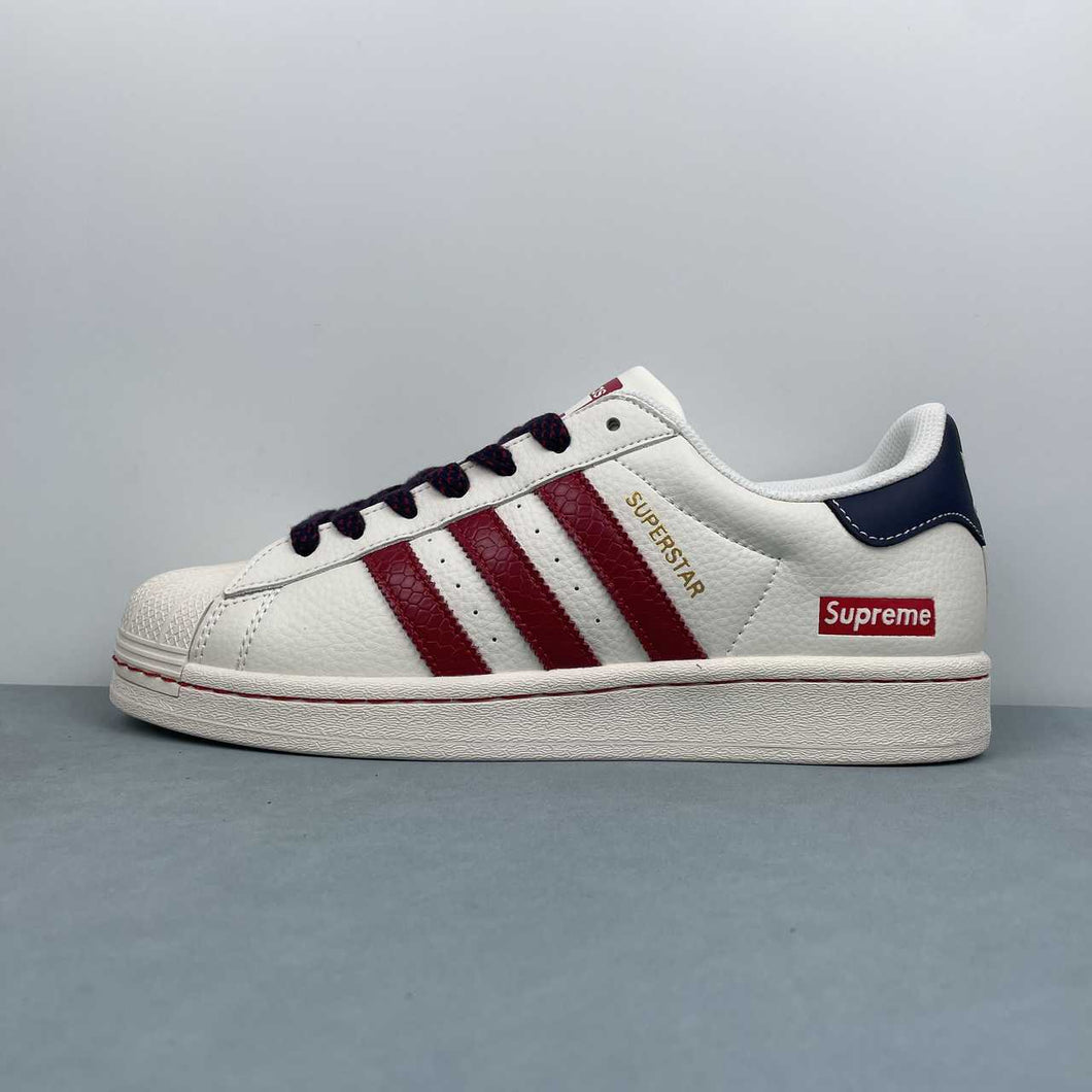 Adidas Superstar x Supreme White Red BZ2521