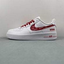 Cargar imagen en el visor de la galería, Supreme x Air Force 1 07 Low White Red CU9225-010
