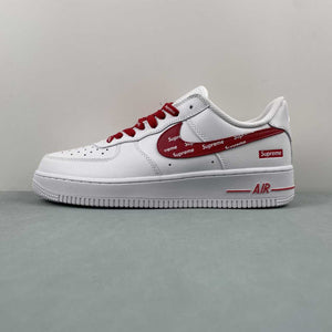 Supreme x Air Force 1 07 Low White Red CU9225-010