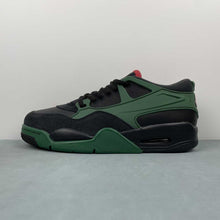 Cargar imagen en el visor de la galería, Air Jordan 4 RM Black Gorge Green University Red FQ7939-003
