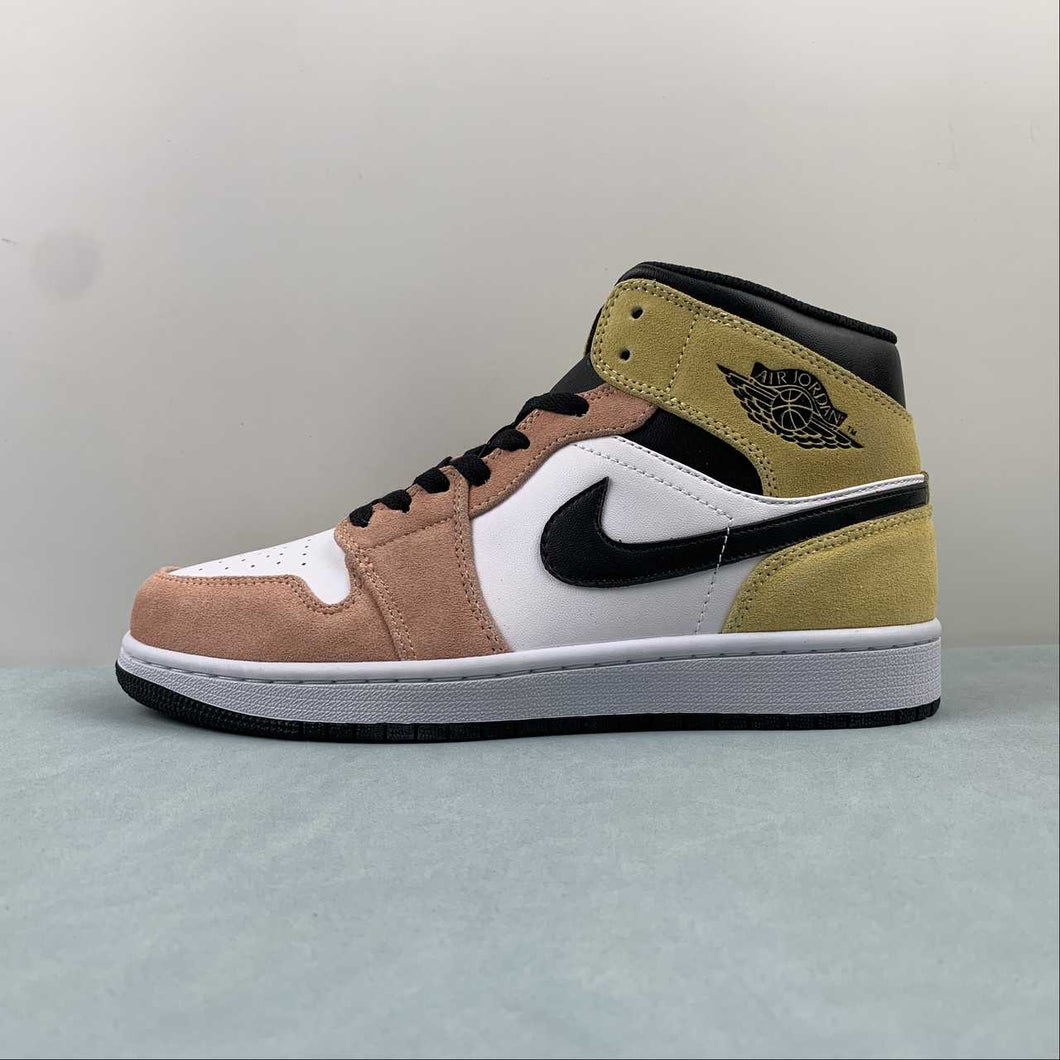 Air Jordan 1 Mid SE Flight Club Magic Ember Sundial White Black DX4332-800