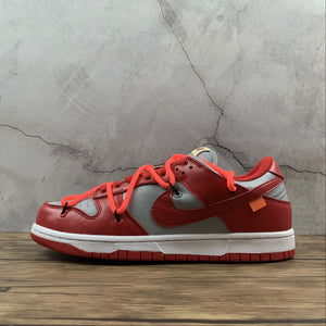 Dunk Low LTHR OW FUTURA Lt.Grey Red CT0856-600