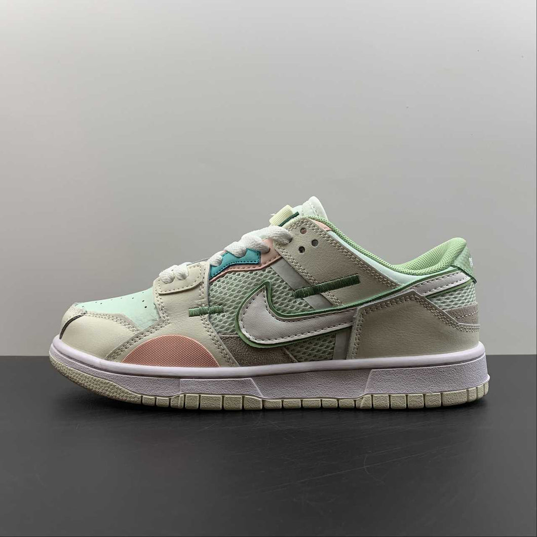 SB Dunk Low Scrap Grey Haze Phantom Light Bone Oil Green DM0802-001