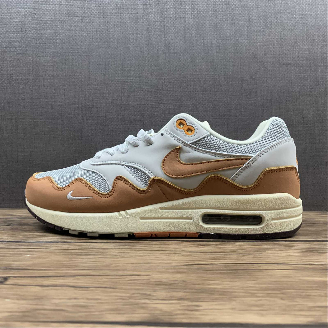 Patta x Air Max 1 Monarch Special Box Metallic Silver Pure Platinum DH1348-001