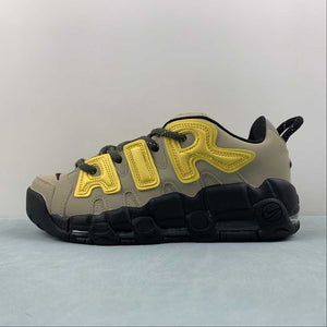 Air More Uptempo Low x AMBUSH Limestone Vivid Sulphur Black FB1299 200