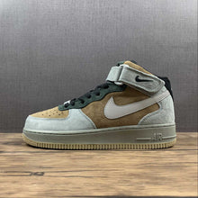 Cargar imagen en el visor de la galería, Air Force 1 07 Mid Dark Grey Green Brown Reflective Silver CQ5059-103
