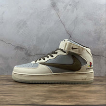 Cargar imagen en el visor de la galería, Air Force 1 07 Mid TS PS5 Beige Grey Brown BQ5828-202
