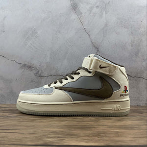 Air Force 1 07 Mid TS PS5 Beige Grey Brown BQ5828-202