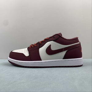Air Jordan 1 Low Phantom Night Maroon Total Orange White 553560-068