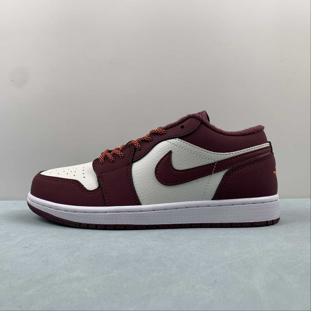 Air Jordan 1 Low Phantom Night Maroon Total Orange White 553560-068
