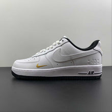 Cargar imagen en el visor de la galería, Air Force 1 07 Low White Black Gold DD1225-001
