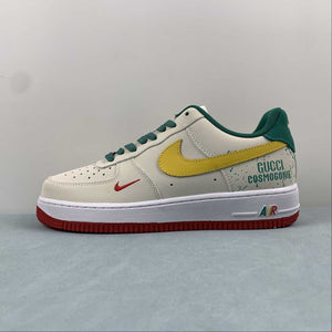 Air Force 1 07 Low Green Gold White Red HX123-002