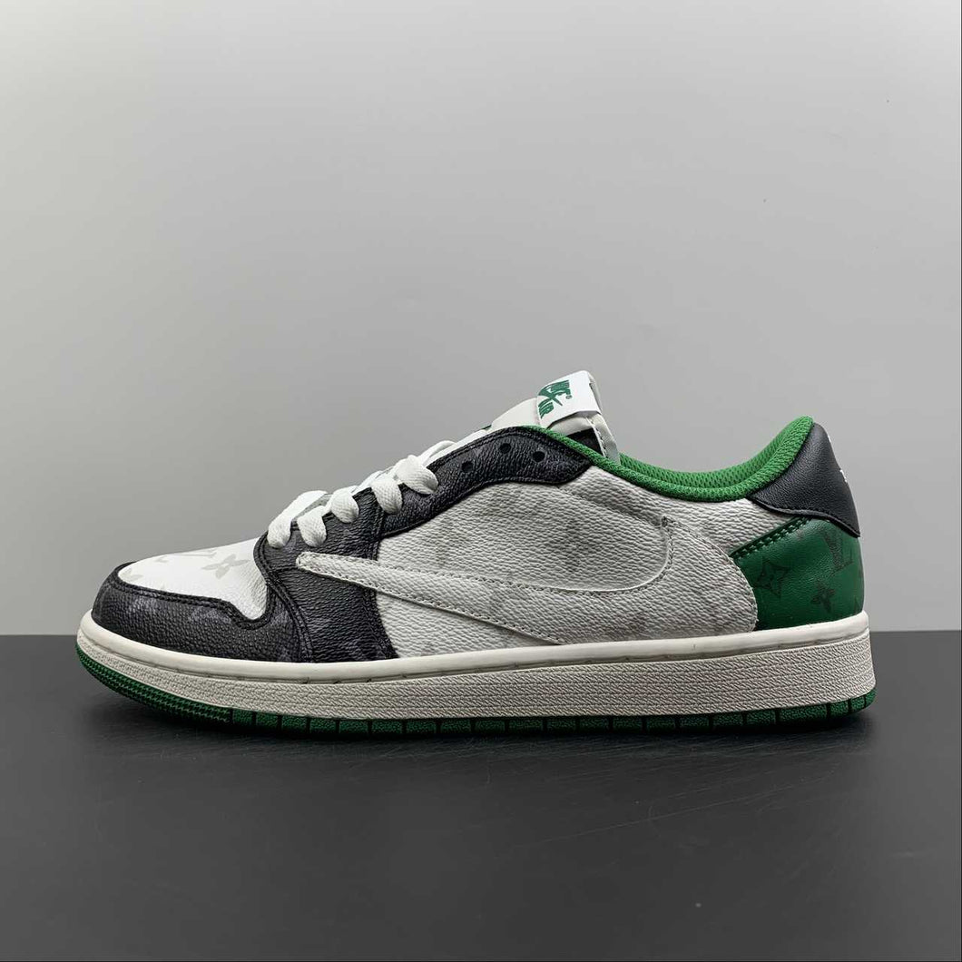Air Jordan 1 Retro Low OG SP “Travis Scott and Louis Vuitton” Black Green LV DM7866-553