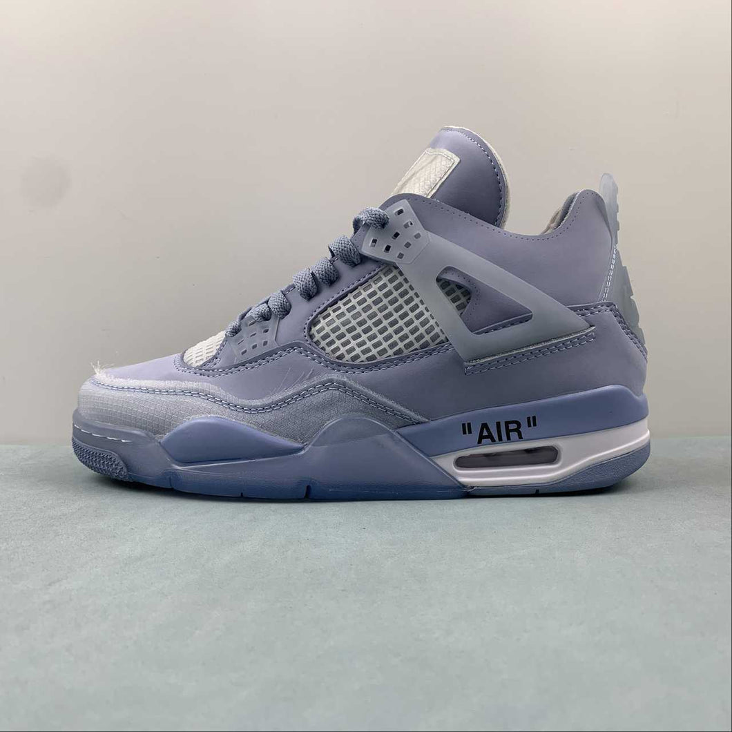 Air Jordan 4 Retro SP Off White Blue Purple CV9388-102