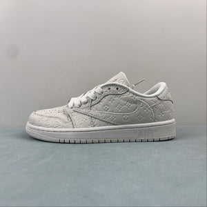 Off-White x Travis Scott x LV x Air Jordan 1 Low White MS0232