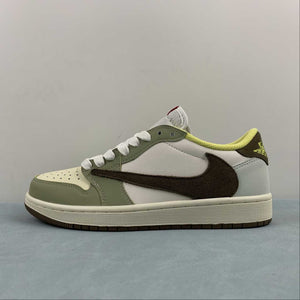 Travis Scott x Air Jordan 1 Low OG Brown Yellow Green DM7866-603