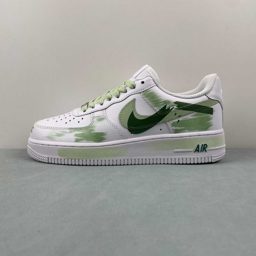 Air Force 1 07 Low Graffiti Green Broken Hook Black CW2288-111