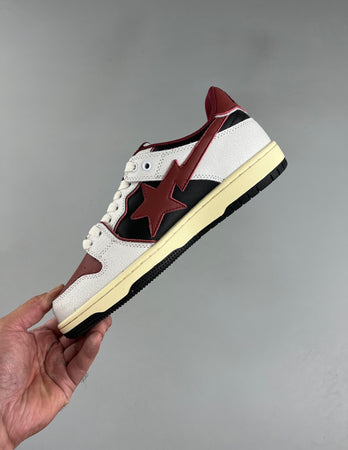 BAPE Sk8 STA White Red Black