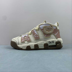Air More Uptempo GS Coconut Milk Team Gold Gum Dark Brown DX1939-100