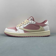 Cargar imagen en el visor de la galería, Travis Scott x Air Jordan 1 Low OG Pink Beige Red DM7866-600
