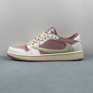 Travis Scott x Air Jordan 1 Low OG Pink Beige Red DM7866-600