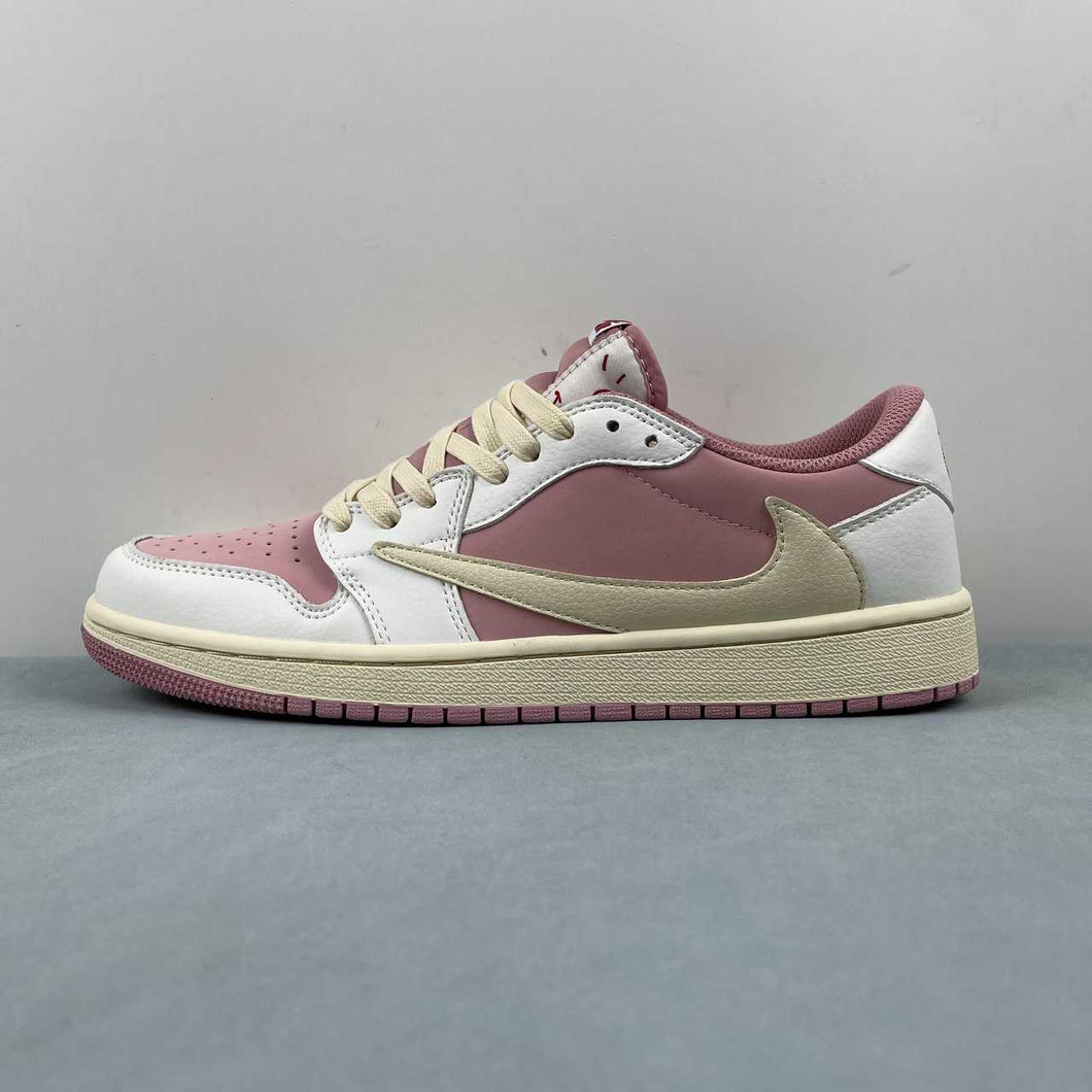 Travis Scott x Air Jordan 1 Low OG Pink Beige Red DM7866-600