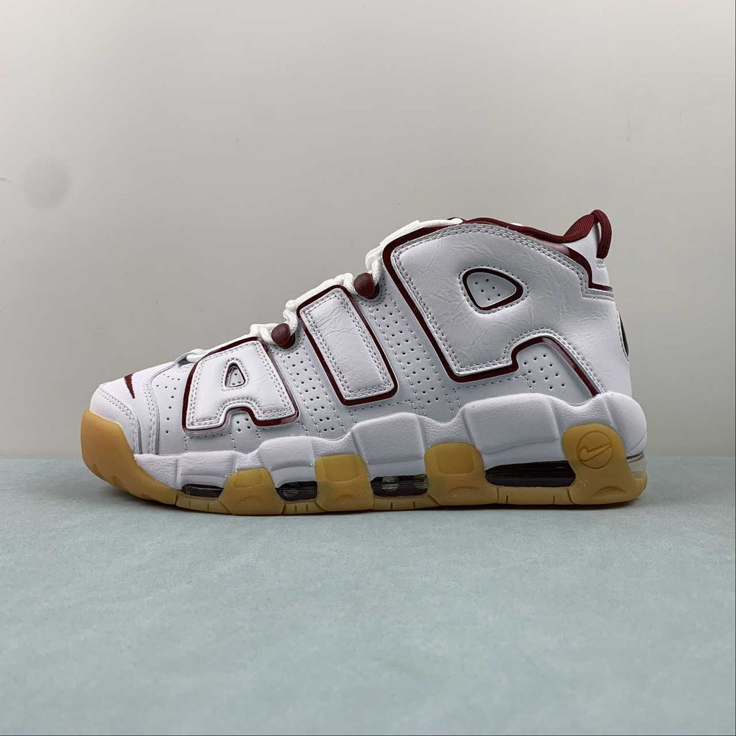 Air More Uptempo GS White Team Red Gum FJ2846-100
