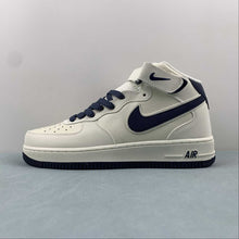 Cargar imagen en el visor de la galería, Air Force 1 07 Mid Off White Dark Blue SH0235-566
