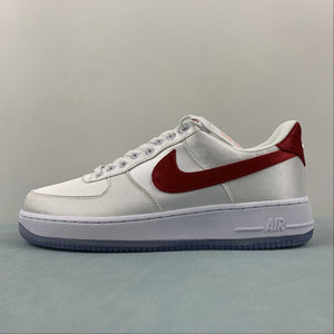 Air Force 1 Low 07 ESS Satin White Varsity Red DX6541-100