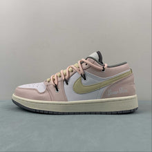 Cargar imagen en el visor de la galería, Air Jordan 1 Low Pink Yellow Grey 553558-053
