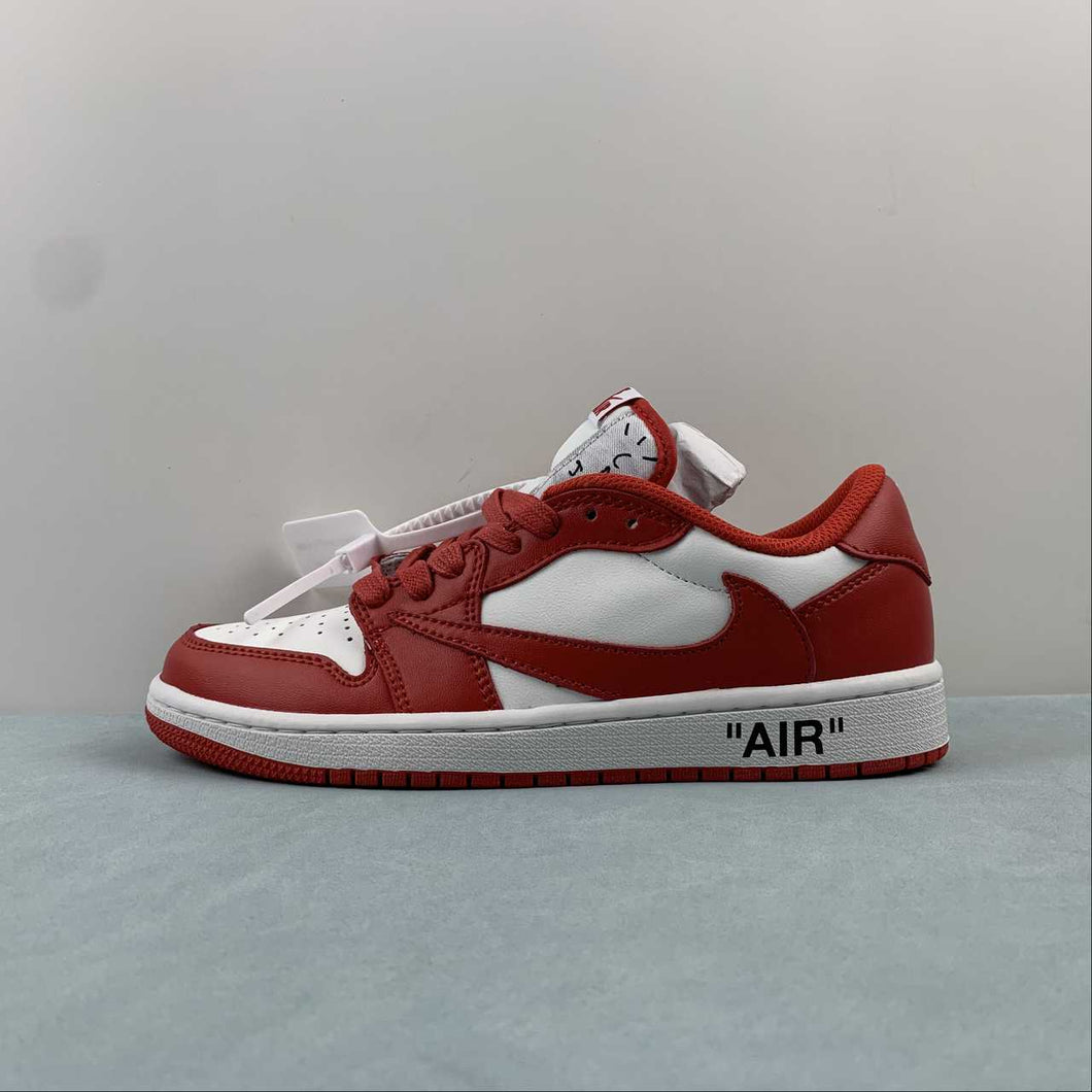 Travis Scott x Air Jordan 1 Low OG Red White Black DM7890-103