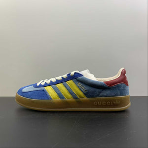 Adidas x Gucci Gazelle Blue Light Yellow Bleu