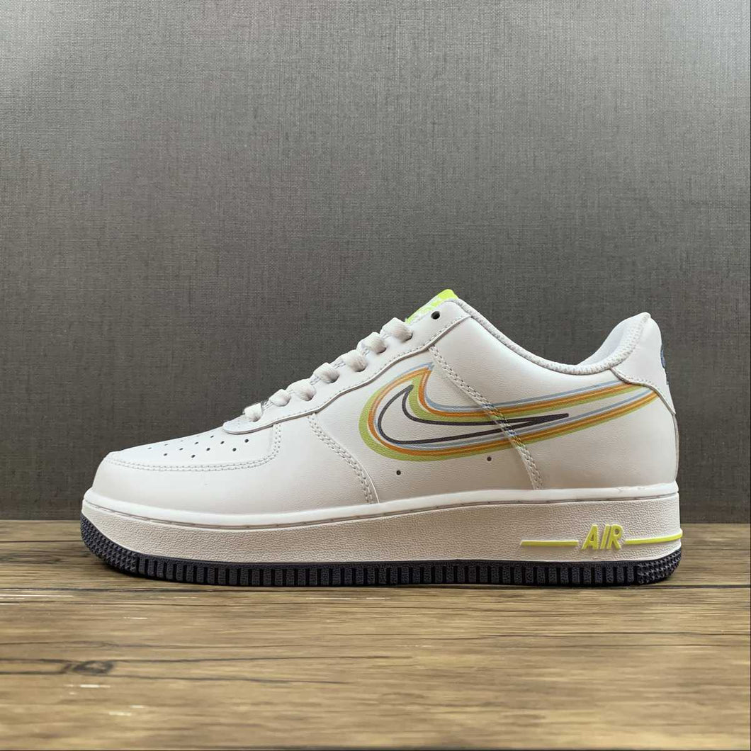 Air Force 1 07 Low White Midnight Blue Green BS8871-901