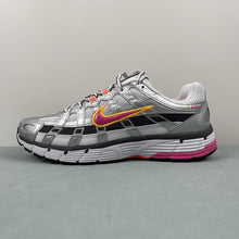 Cargar imagen en el visor de la galería, Nike P-6000 White Metallic Platinum Hyper Crimson Laser Fuchsia BV1021-100
