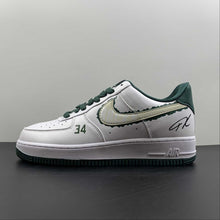 Cargar imagen en el visor de la galería, Air Force 1 07 Low Milwaukee Bucks White Dark Green NX2234-113
