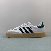 Cargar imagen en el visor de la galería, Adidas Samba Vegan Cloud White Dark Green Gum ID0440
