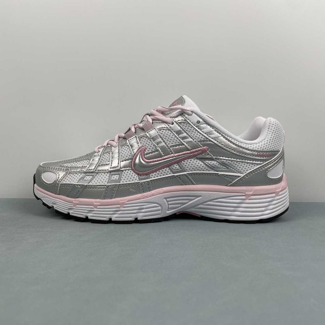 Nike P-6000 White Elemental Pink Black Metallic Silver BV1021-108
