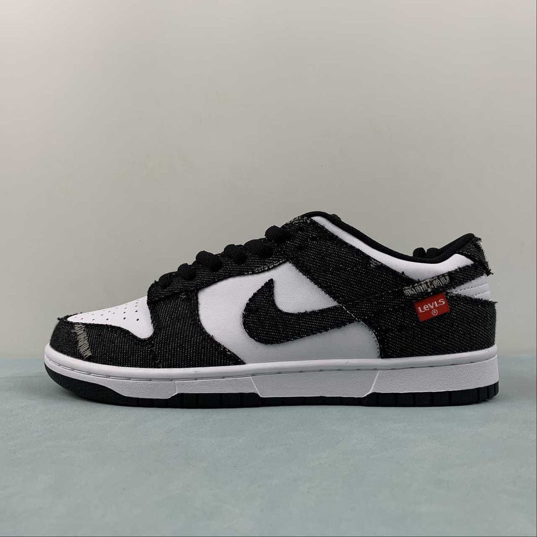 SB Dunk Low Levis Denim Black White Red LE0021-006