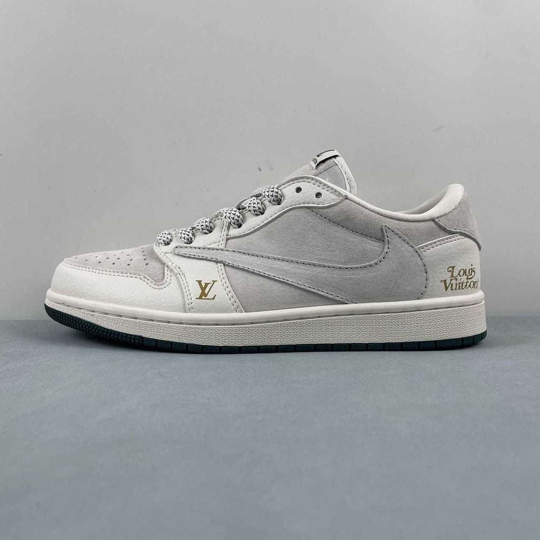 Fragment Design x Travis Scott x Air Jordan 1 Low OG SP LV Beige Gray LI5188-005