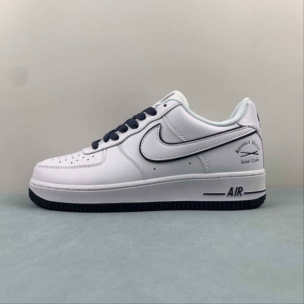 Air Force 1 07 Low Beverly Hills Sushi Club White Dark Blue NS0517-009