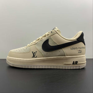 LV x Air Force 1 07 Low Black White Gray BS6055-202